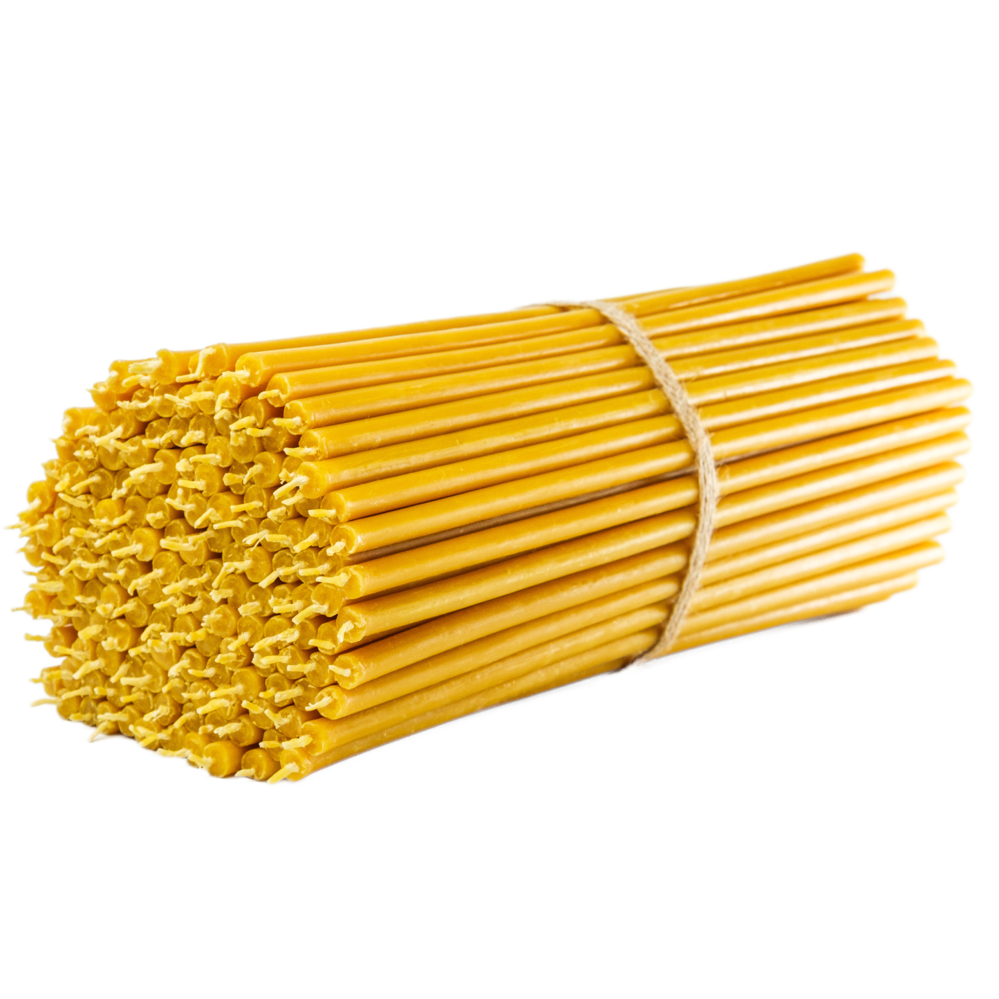 11.6" Thin Beeswax Taper Candles | 0.33" Diameter, 2.5h Clean Burn.