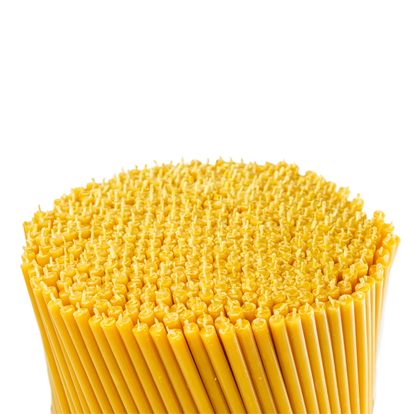6.5" Thin Beeswax Taper Candles | 0.22 Diameter, 50 Min Clean Burn.