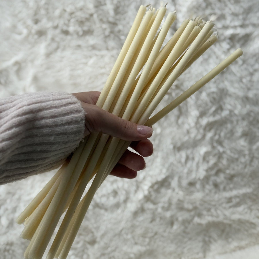 Storing Beeswax Candles Through Winter So They Stay Straight and Ready