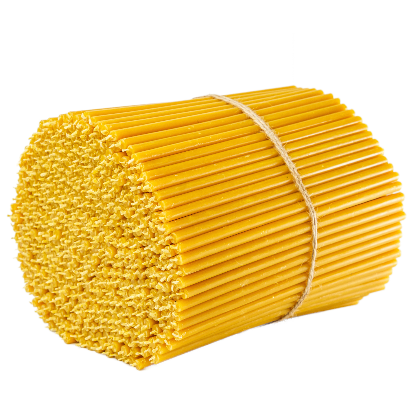 6.5" Thin Beeswax Taper Candles  | 0.22 Diameter, 50 Min Clean Burn.