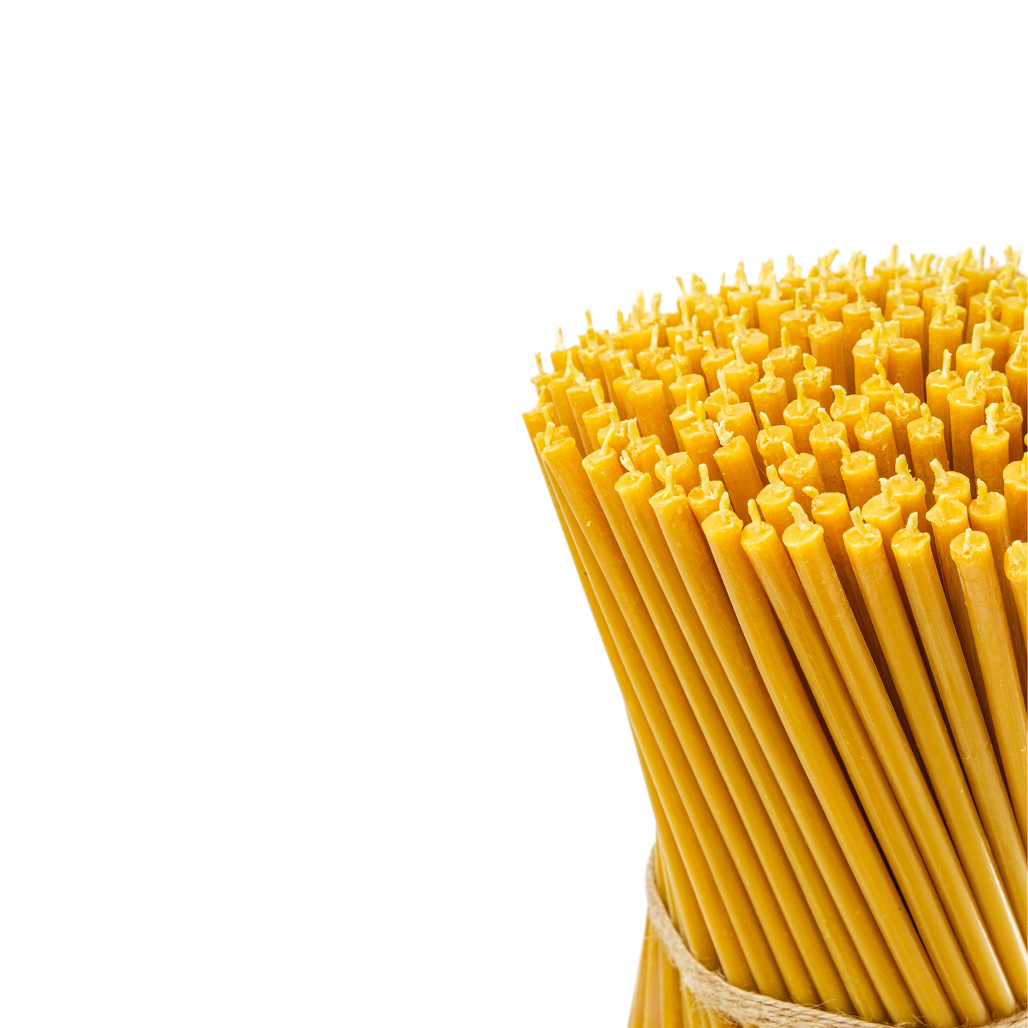 10.4" Thin Beeswax Taper Candles | 0.28" Diameter. 2 Hours Burn.