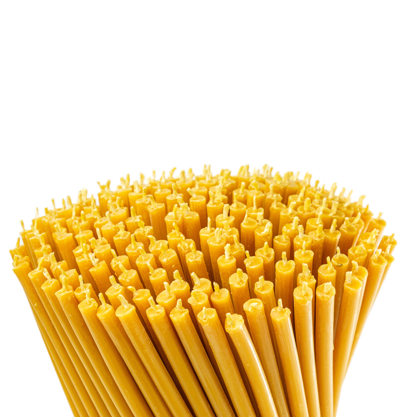 10.4" Thin Beeswax Taper Candles | 0.28" Diameter. 2 Hours Burn.