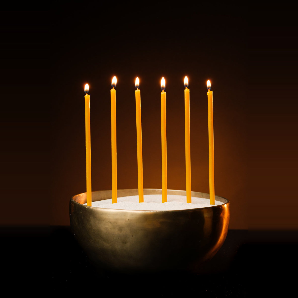 8 inch pure beeswax Orthodox church taper candles with cross and candle holders